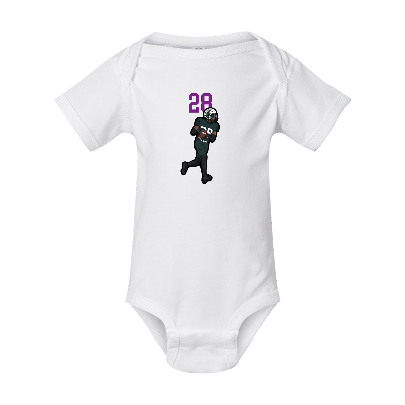 Baby Onesie — Number Top in White