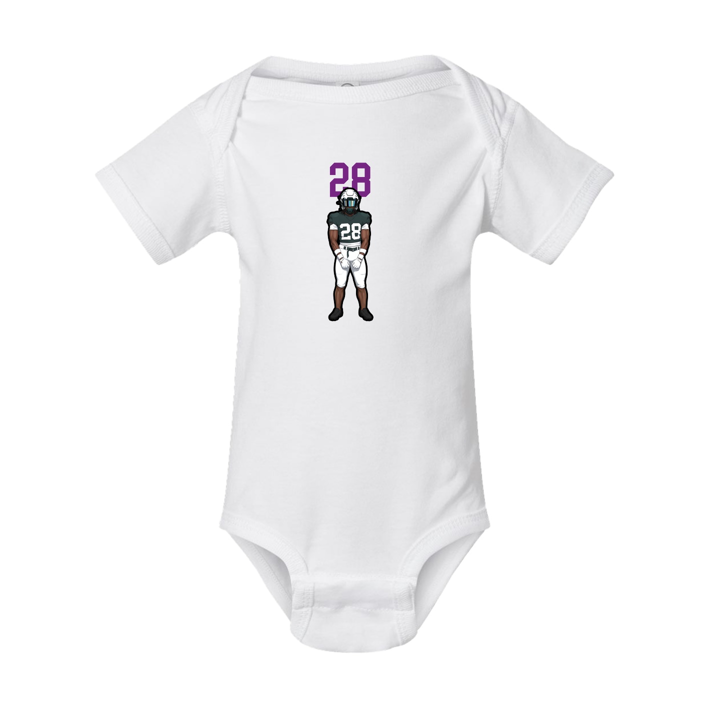 Baby Onesie — Number Top in White
