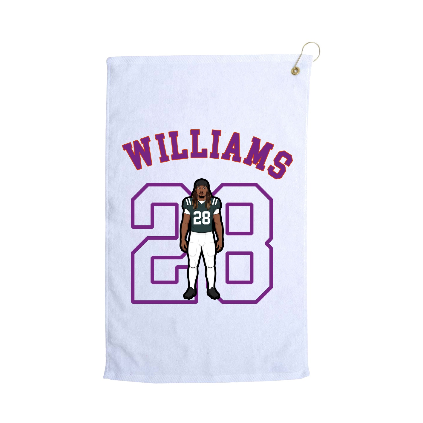 Golf Towel — Shirsey Arch in White