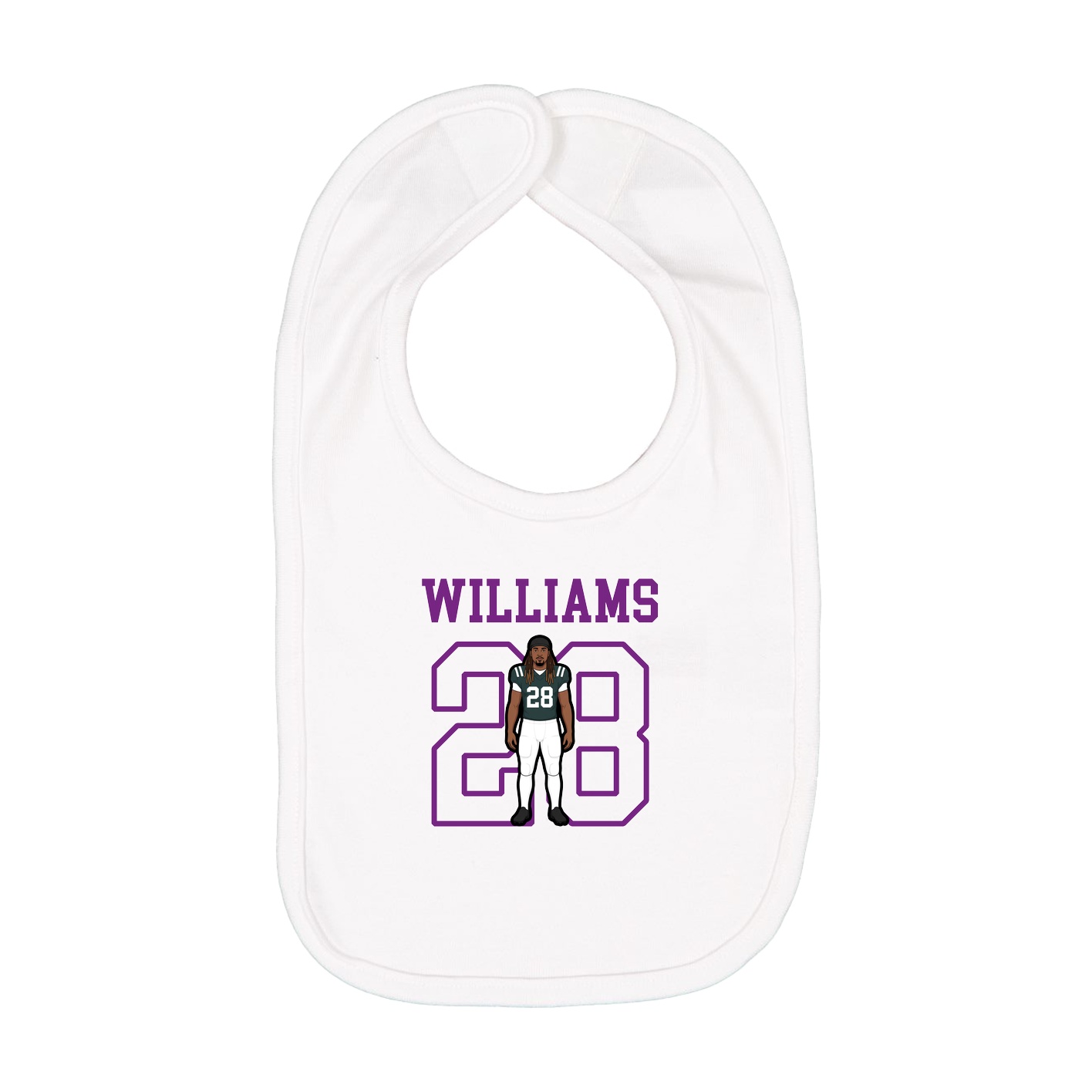 Infant Bib — Shirsey in White