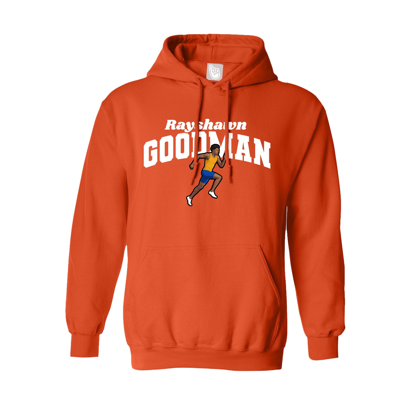 Hoodie — Signature Arch in Orange