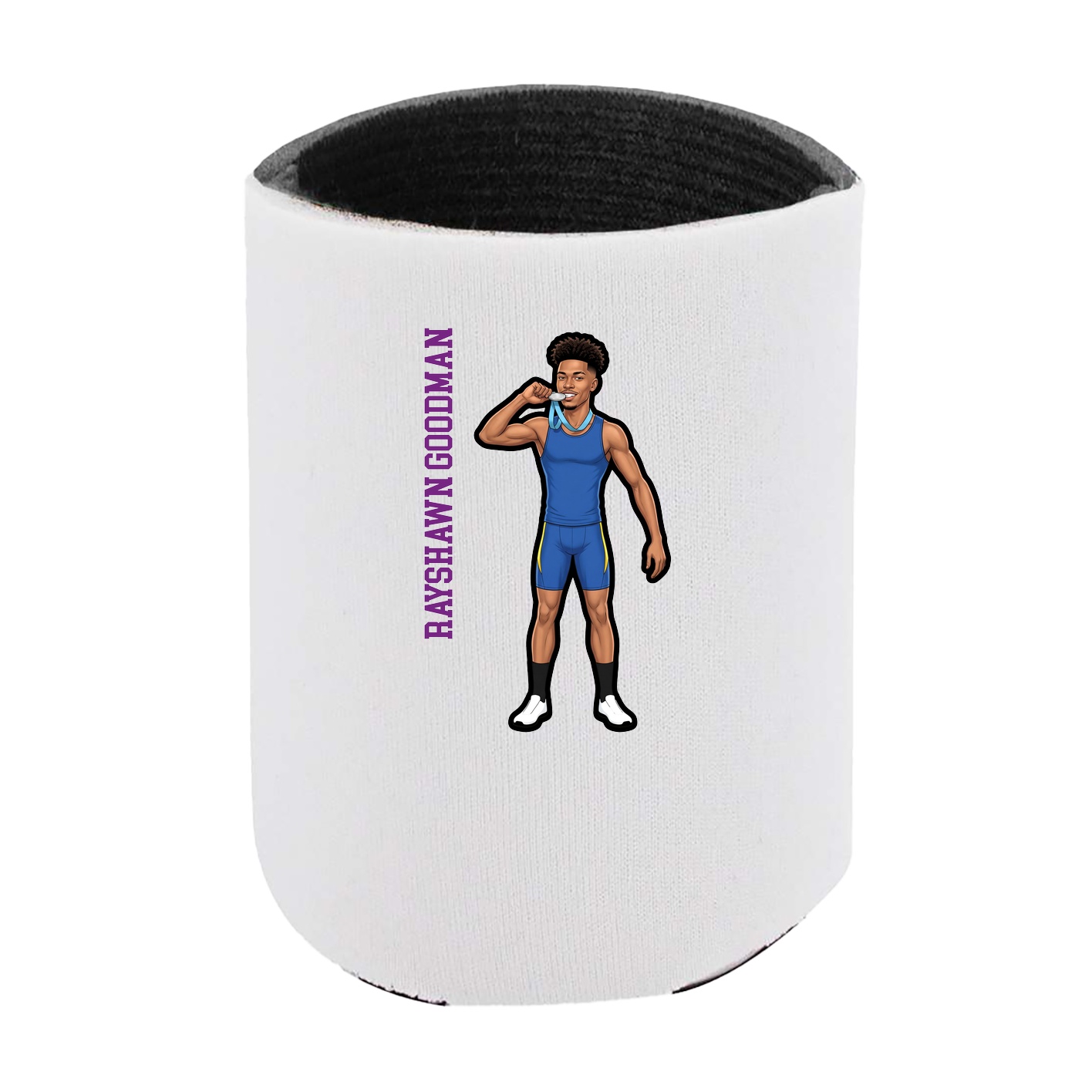 Can Holder — Name Vertical in White