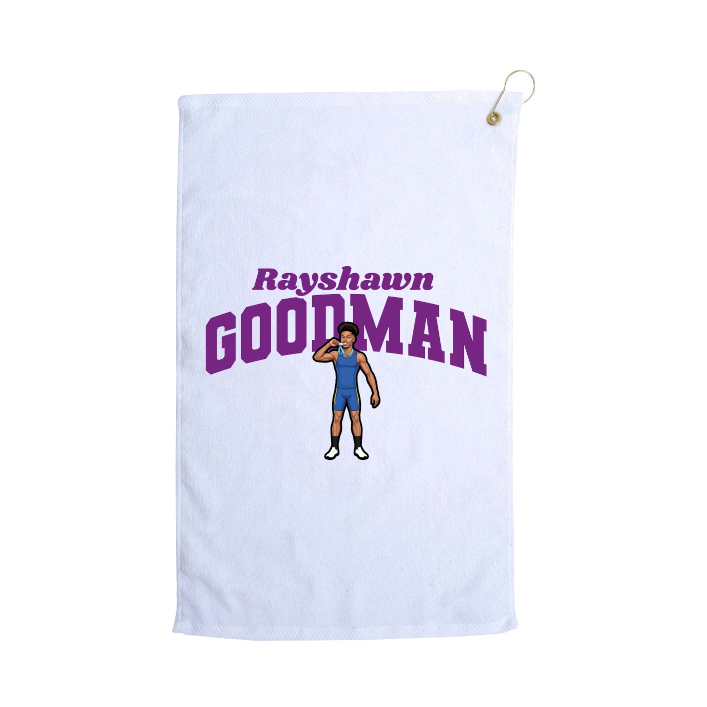 Golf Towel — Signature Arch in White