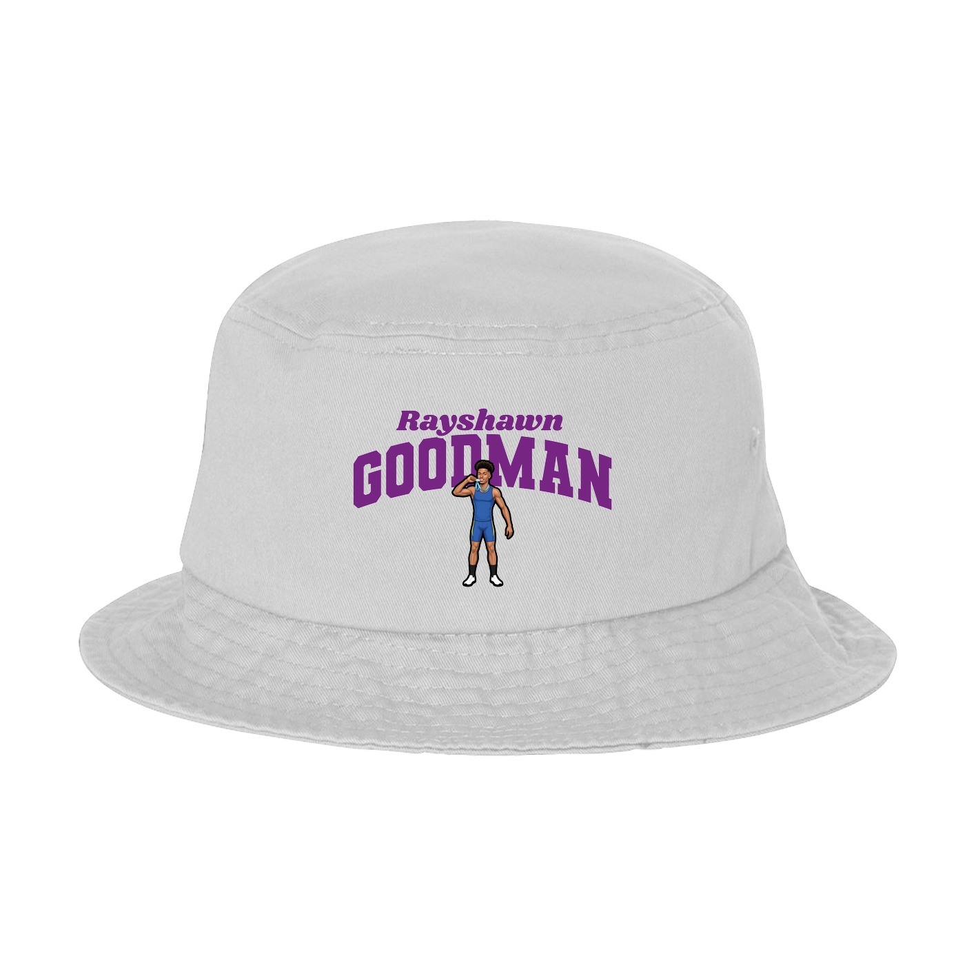 Bucket Cap — Signature Arch in White