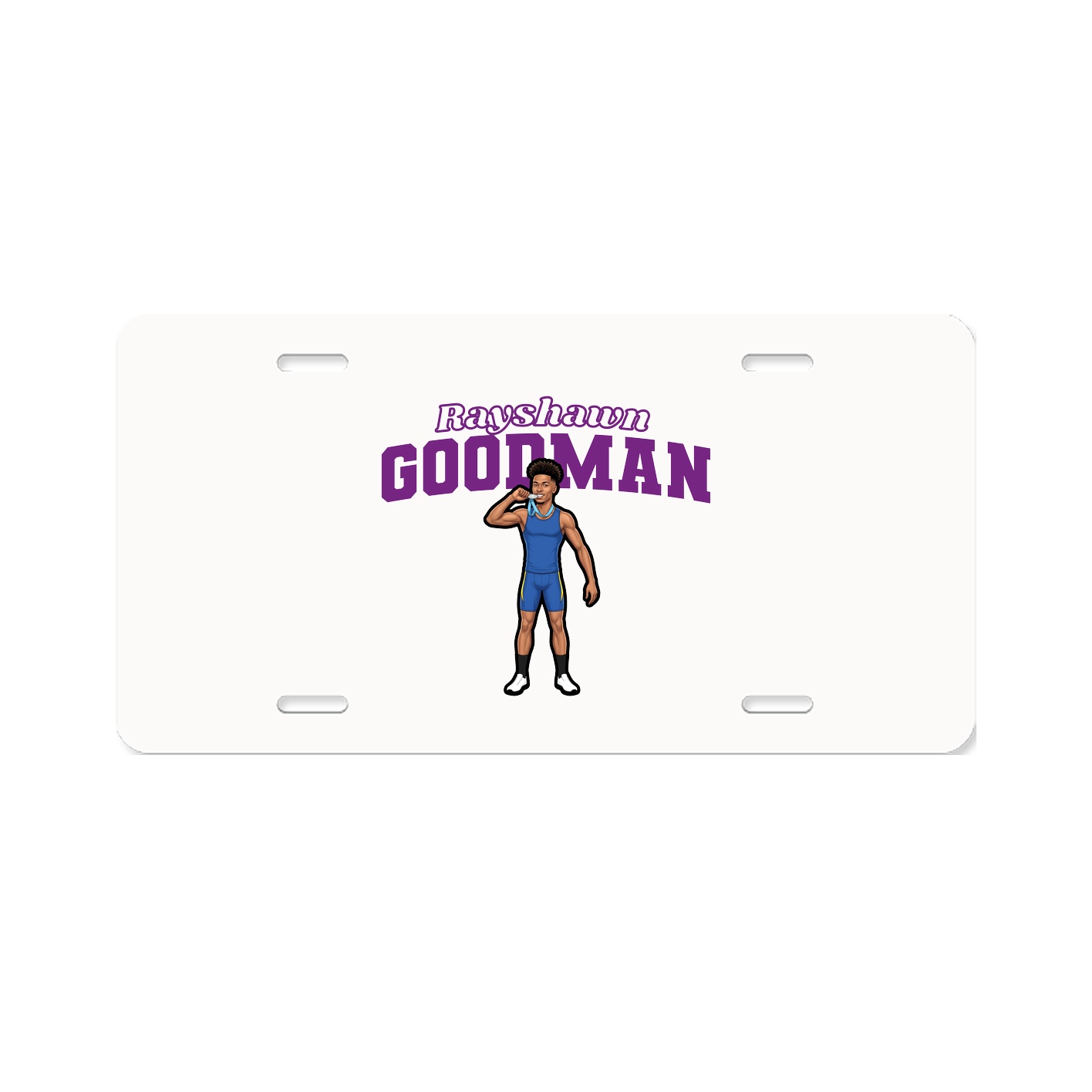 License Plate — Name Arch in Classic