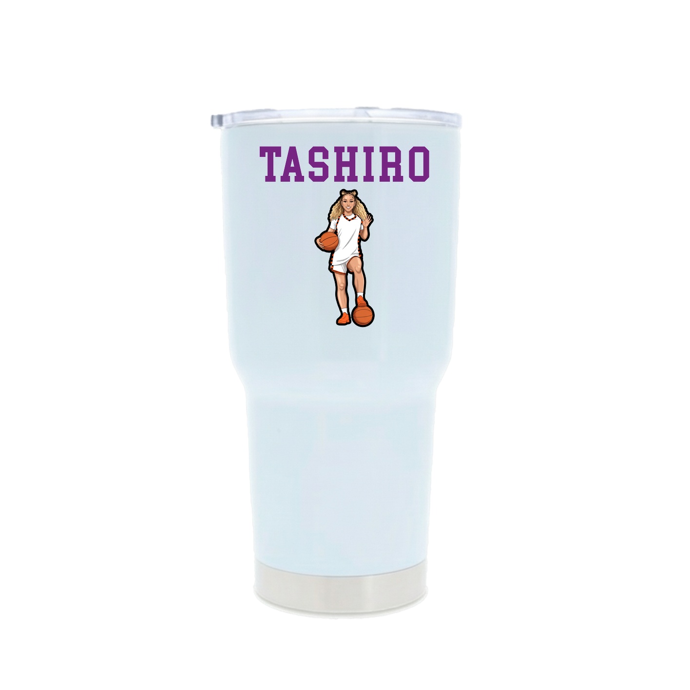 30oz Stainless Steel Tumbler — Shirsey in White