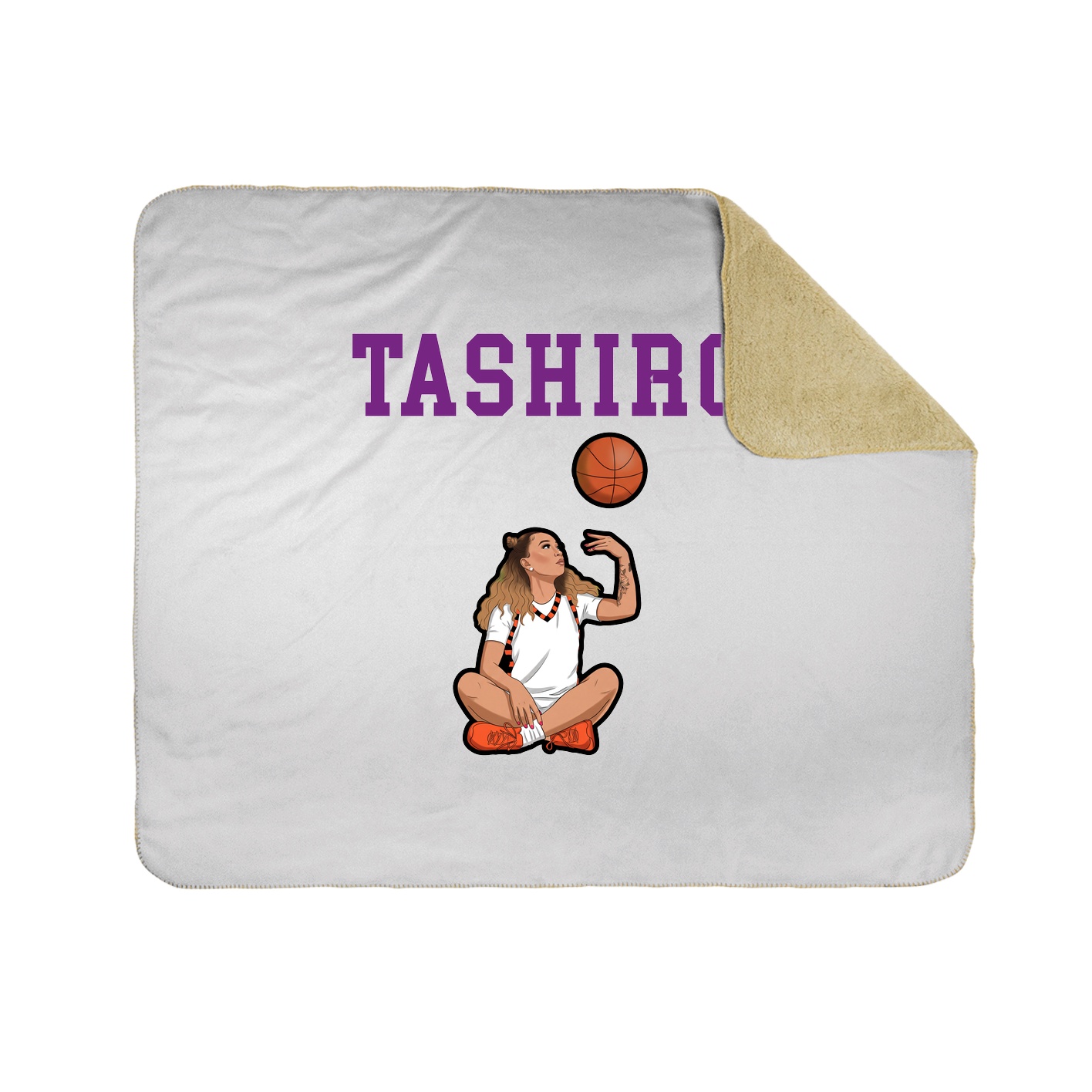 Throw Blanket — Shirsey in White