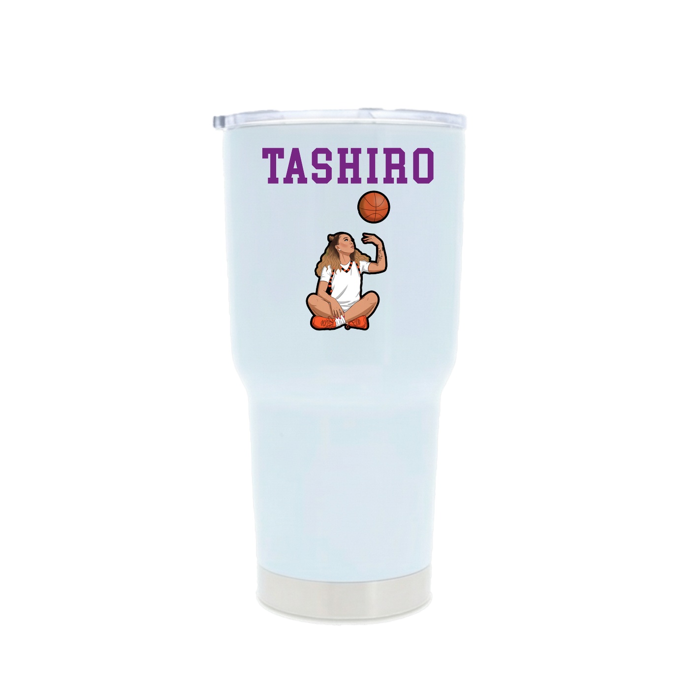 30oz Stainless Steel Tumbler — Shirsey in White