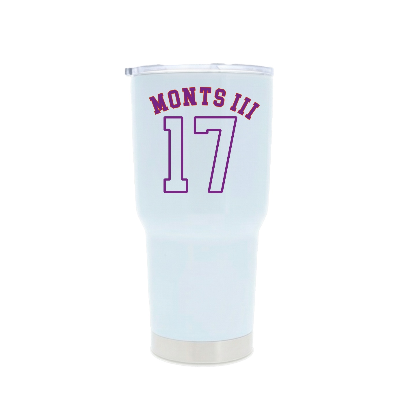 30oz Stainless Steel Tumbler — Shirsey Arch in White
