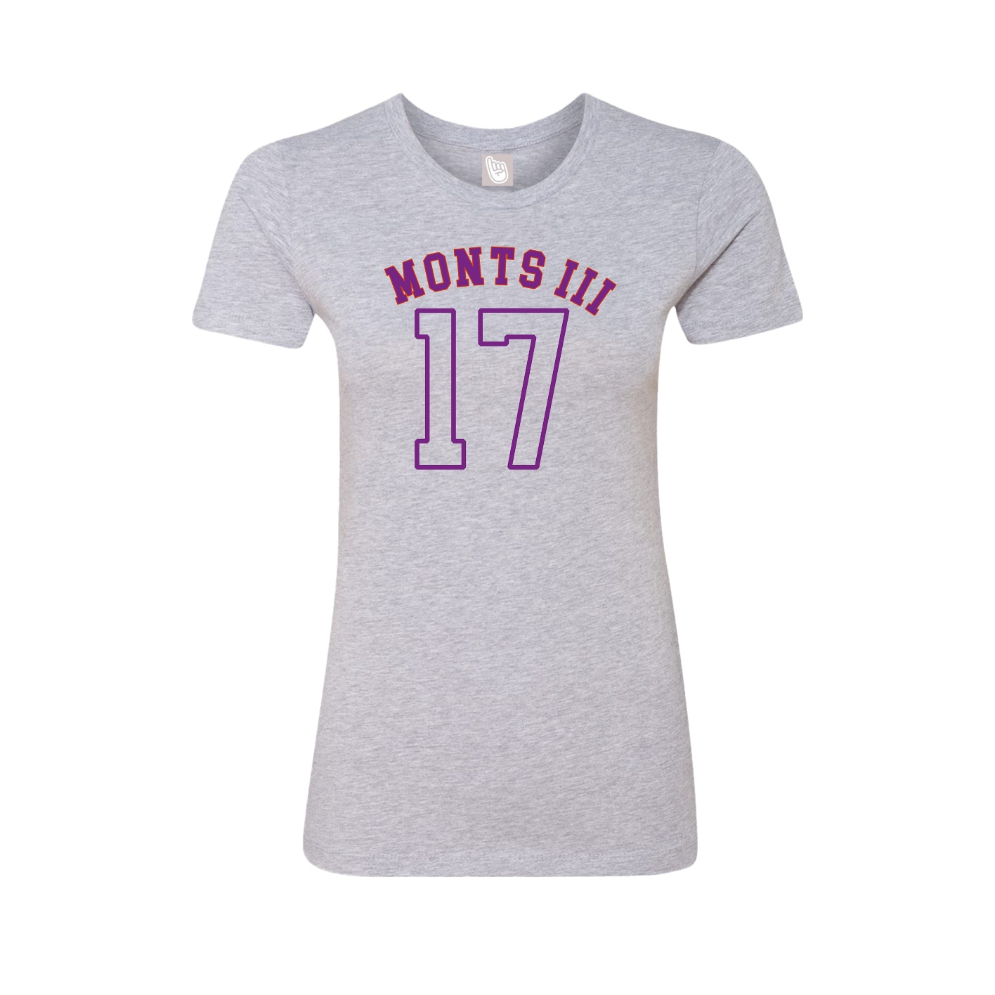 Fitted Women's Tee — Shirsey Arch in Grey