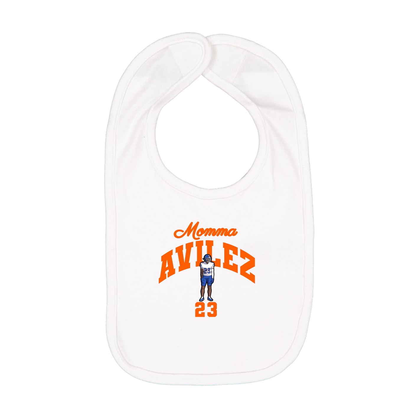 Infant Bib — Mothers Day Arch in White
