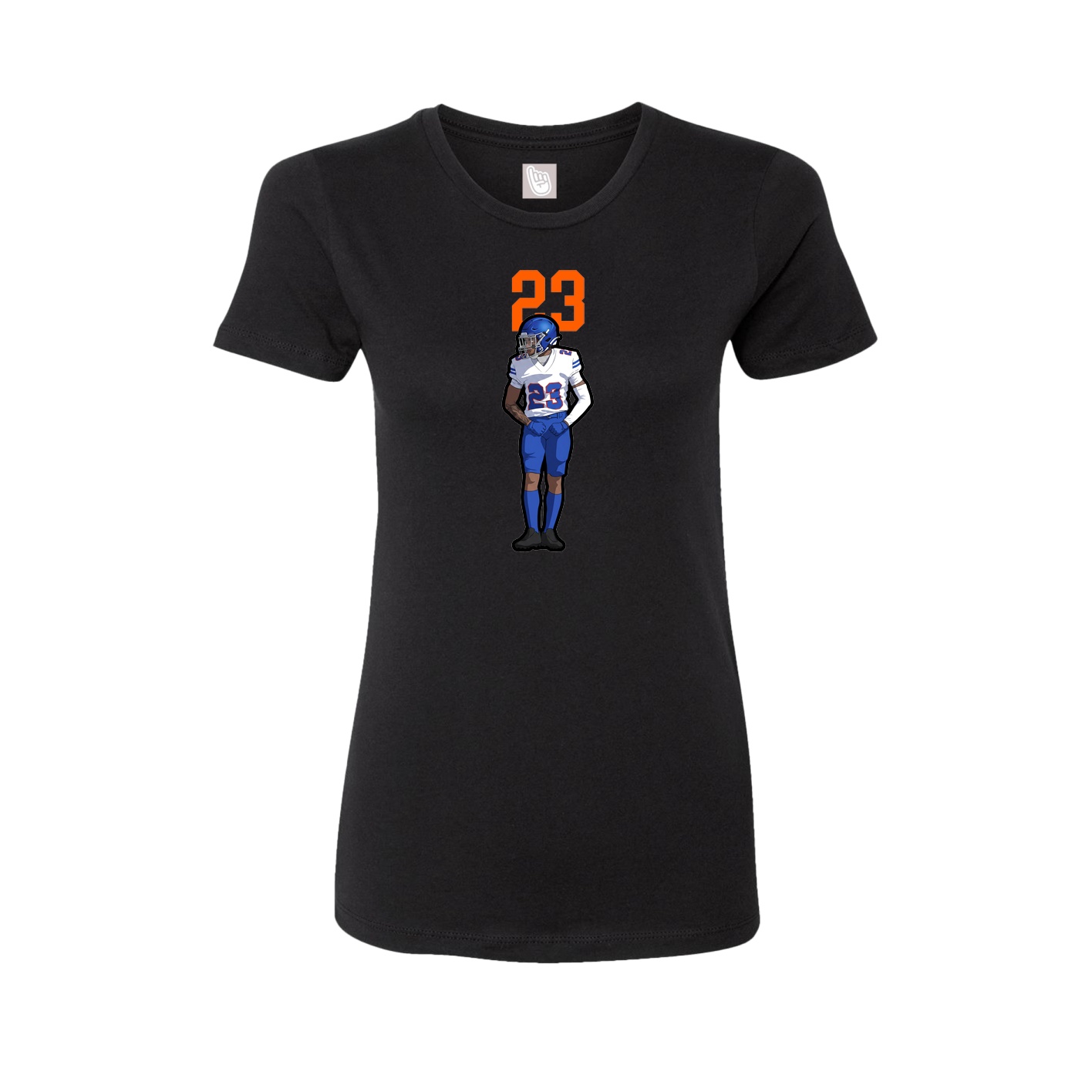 Womens Tee — Number Top in Black