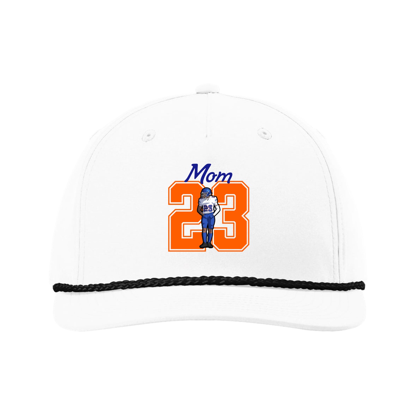 Five-Panel Classic Rope Cap — Mothers Day Shirsey in White