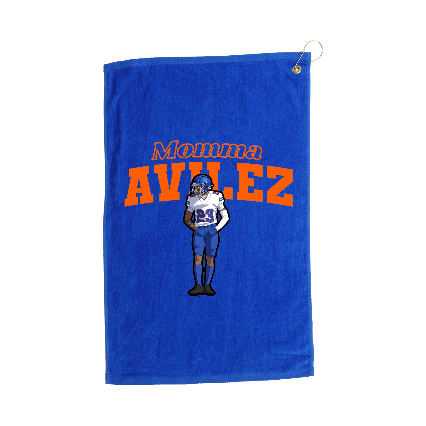 Golf Towel — Mothers Day Block in Royal