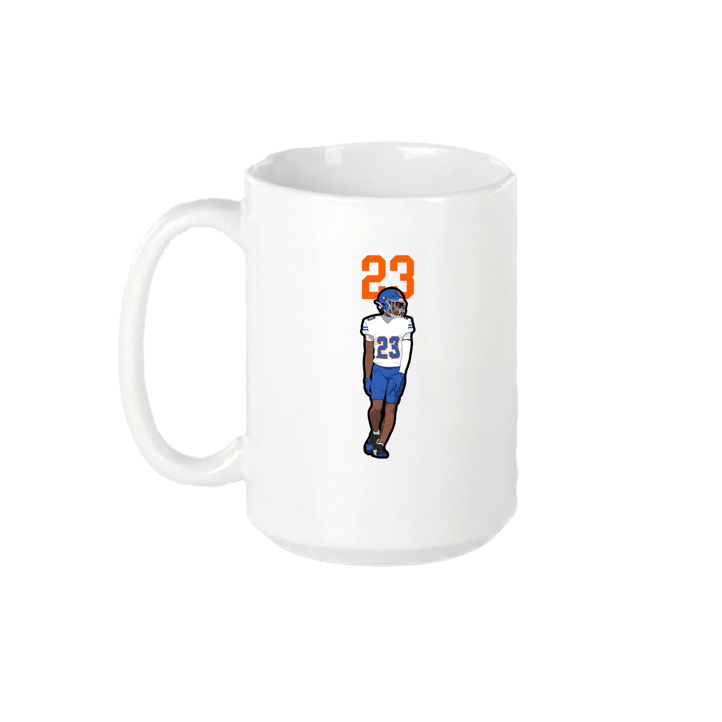15oz Coffee Mug — Number Top in White