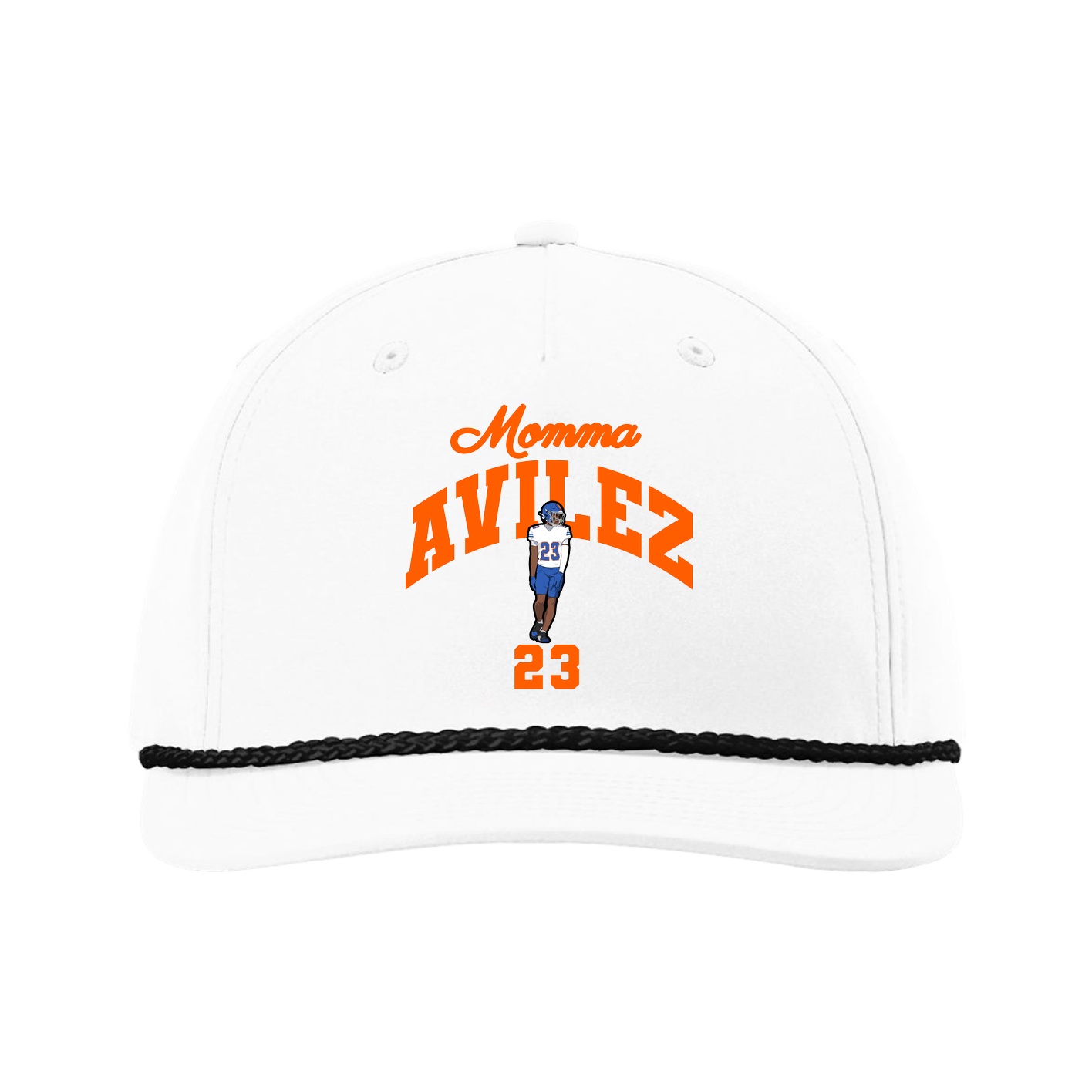 Five-Panel Classic Rope Cap — Mothers Day Arch in White
