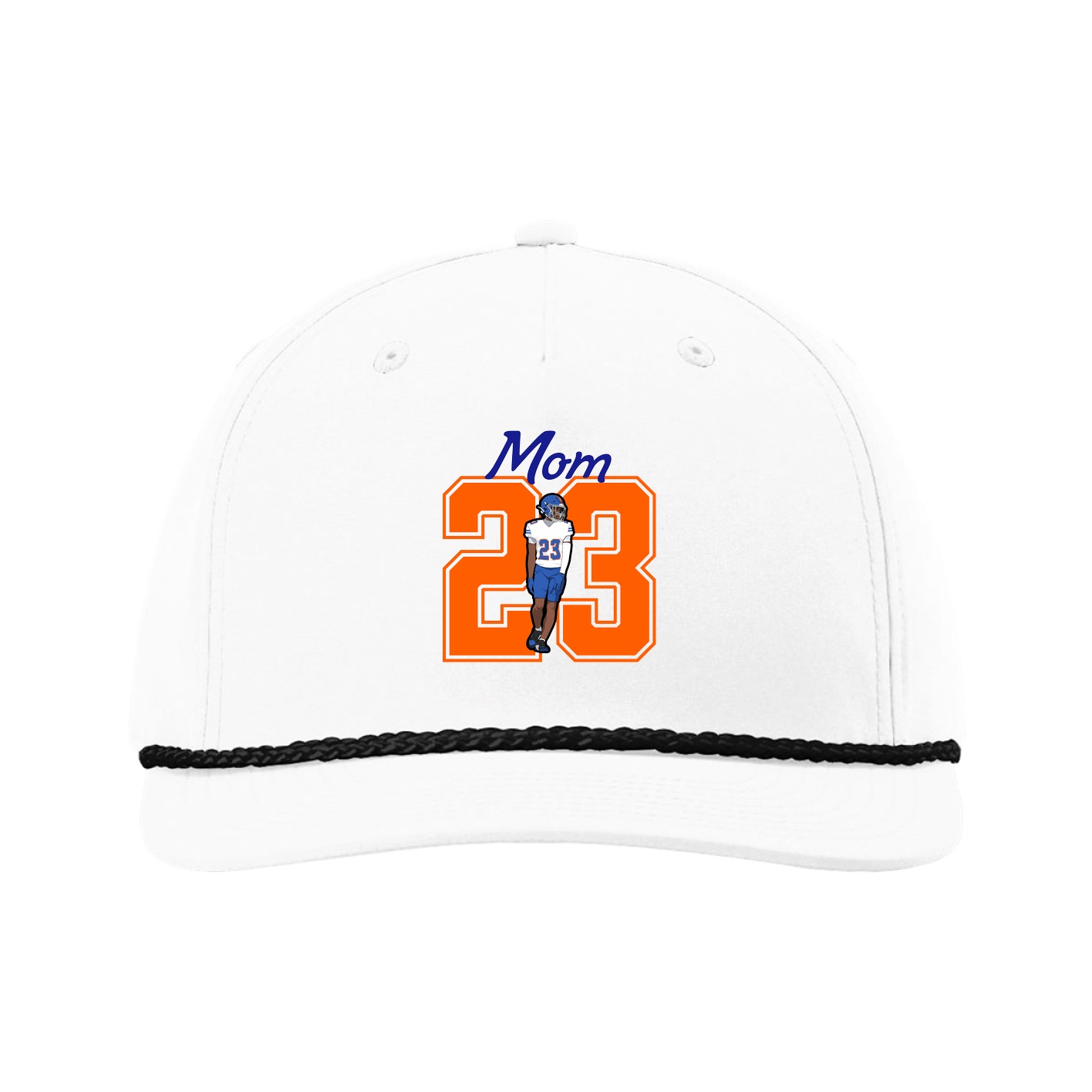 Five-Panel Classic Rope Cap — Mothers Day Shirsey in White