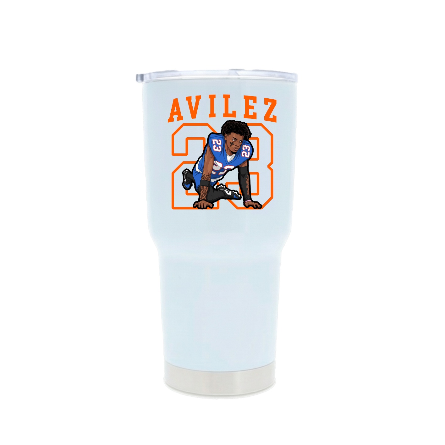30oz Stainless Steel Tumbler — Shirsey in White
