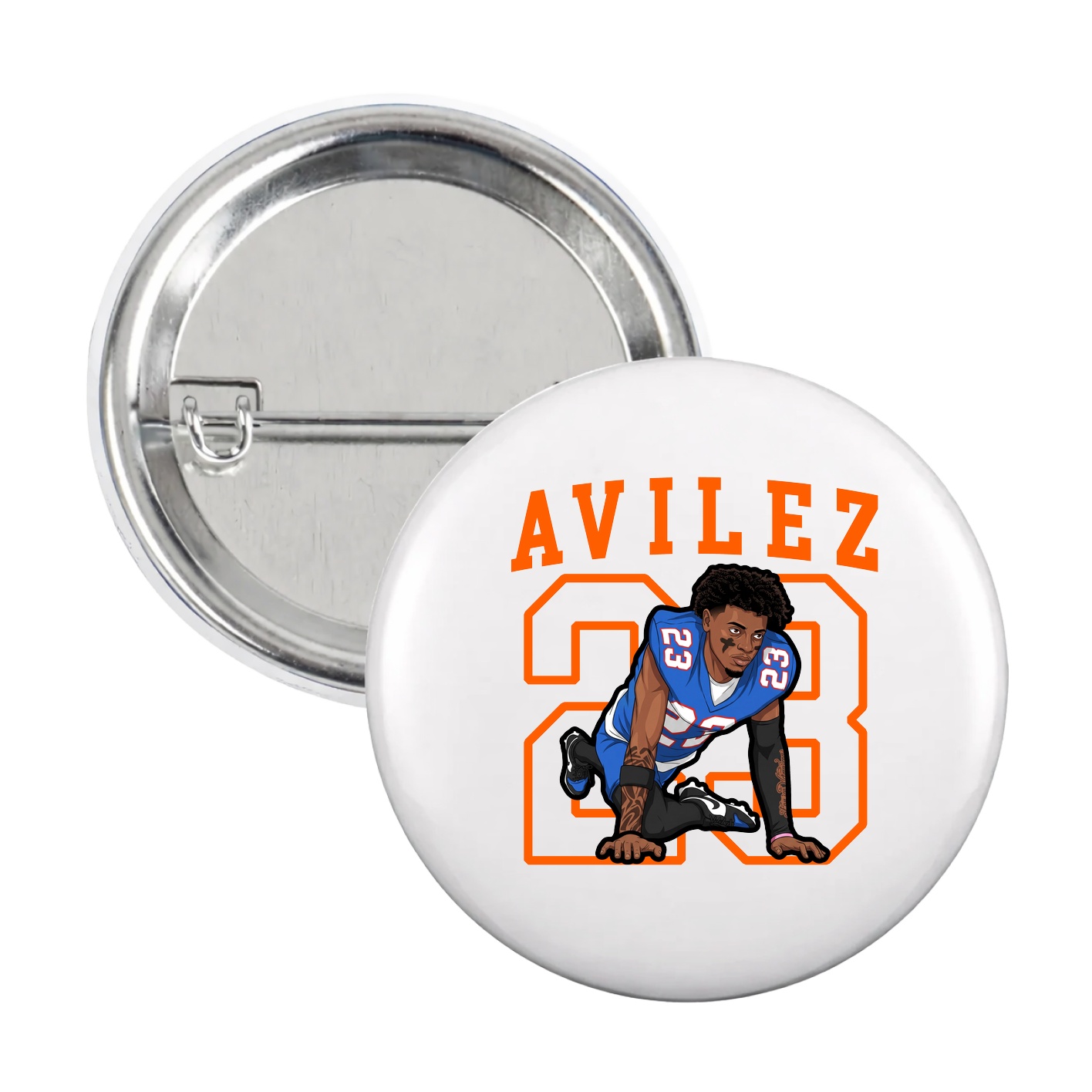 Game Day Button — Shirsey in White