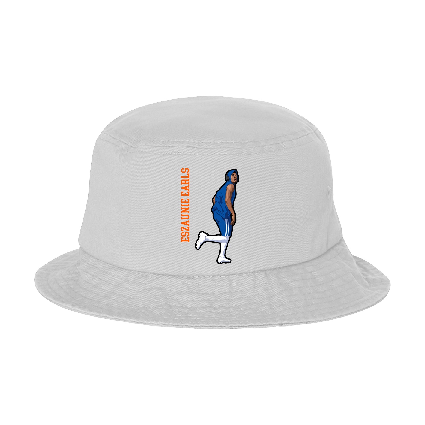 Bucket Cap — Name Vertical in White