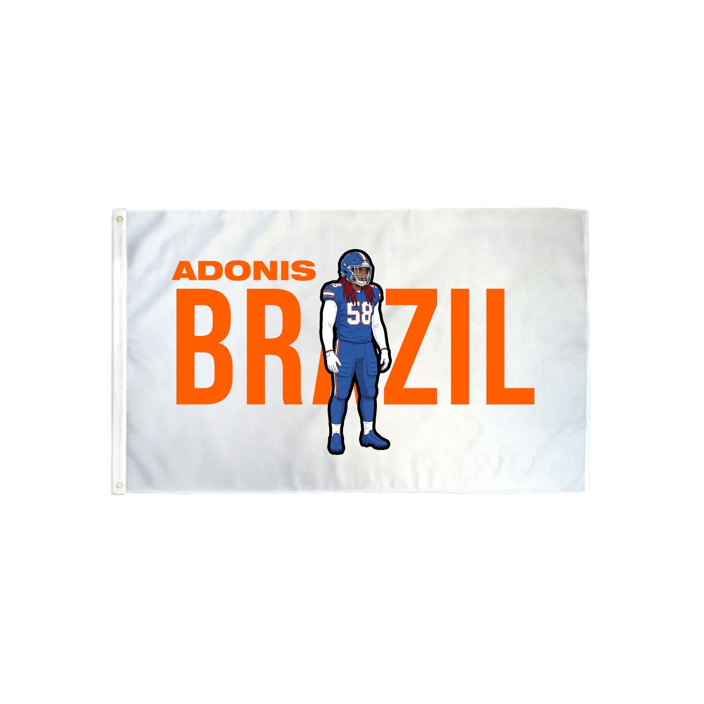 3x5 Flag — Player Name in Classic