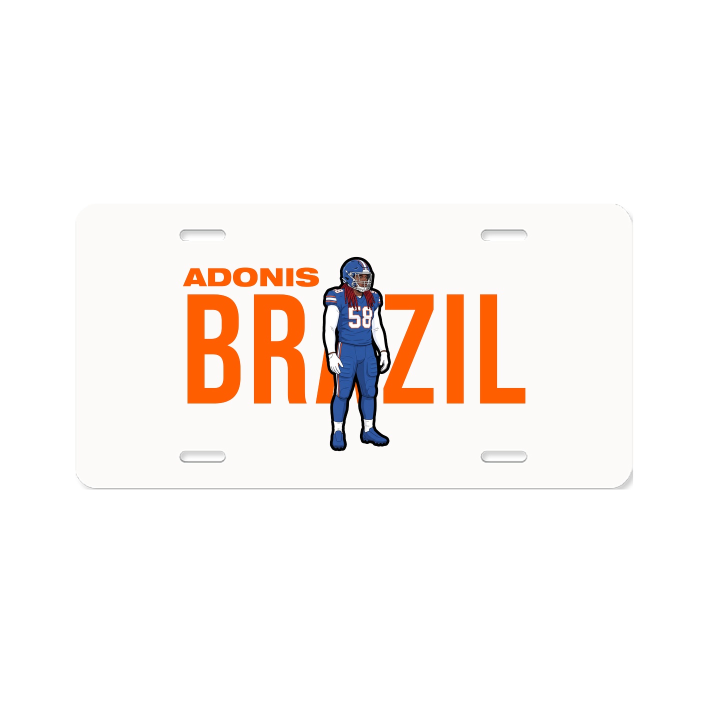 License Plate — Player Name in Classic