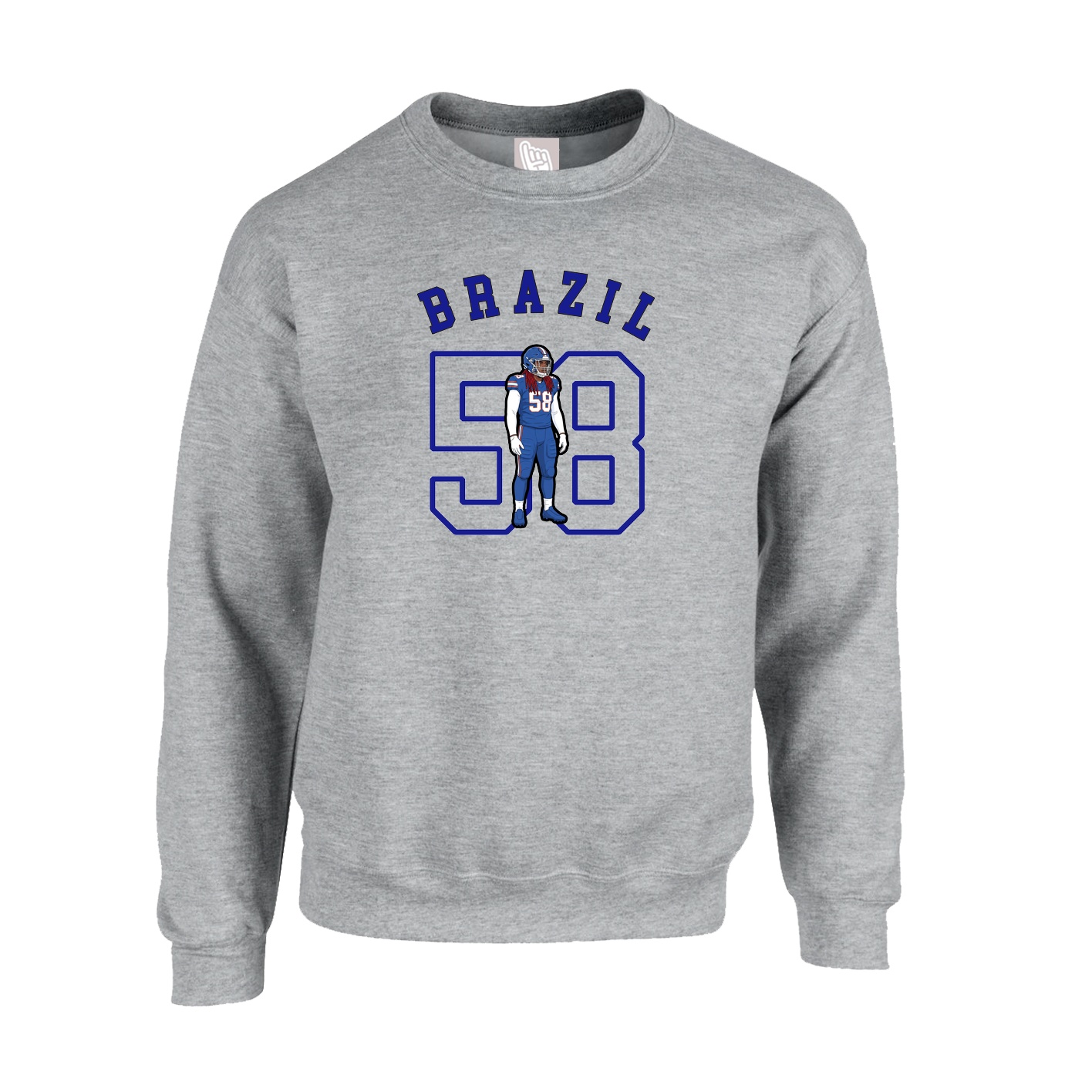 Fleece Crew — Shirsey Arch in Grey