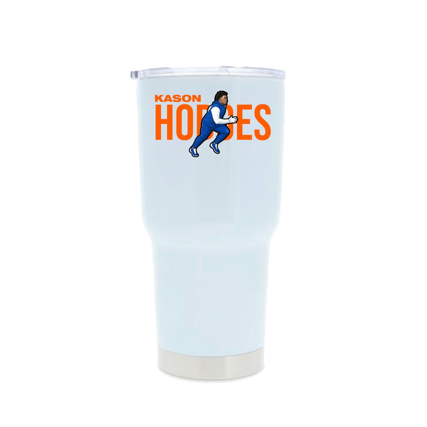30oz Stainless Steel Tumbler — Player Name in White