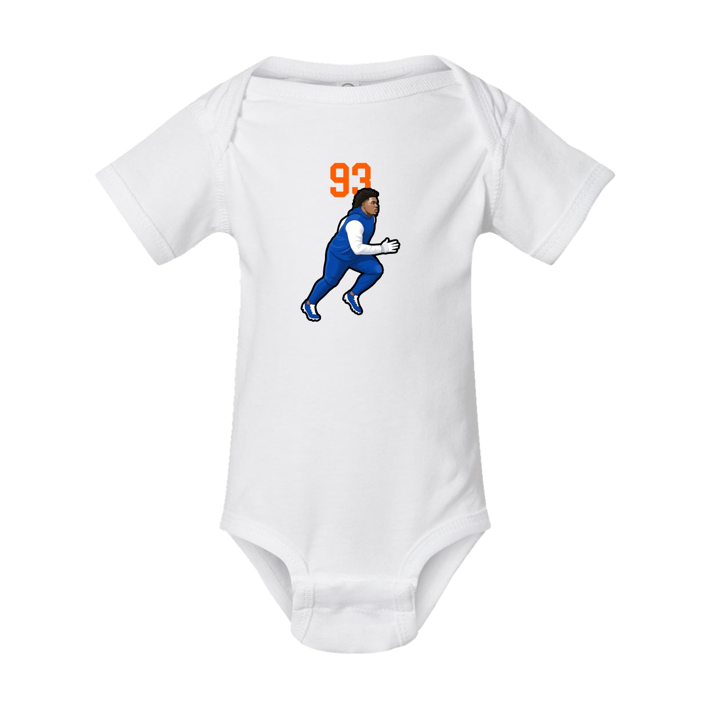 Baby Onesie — Number Top in White