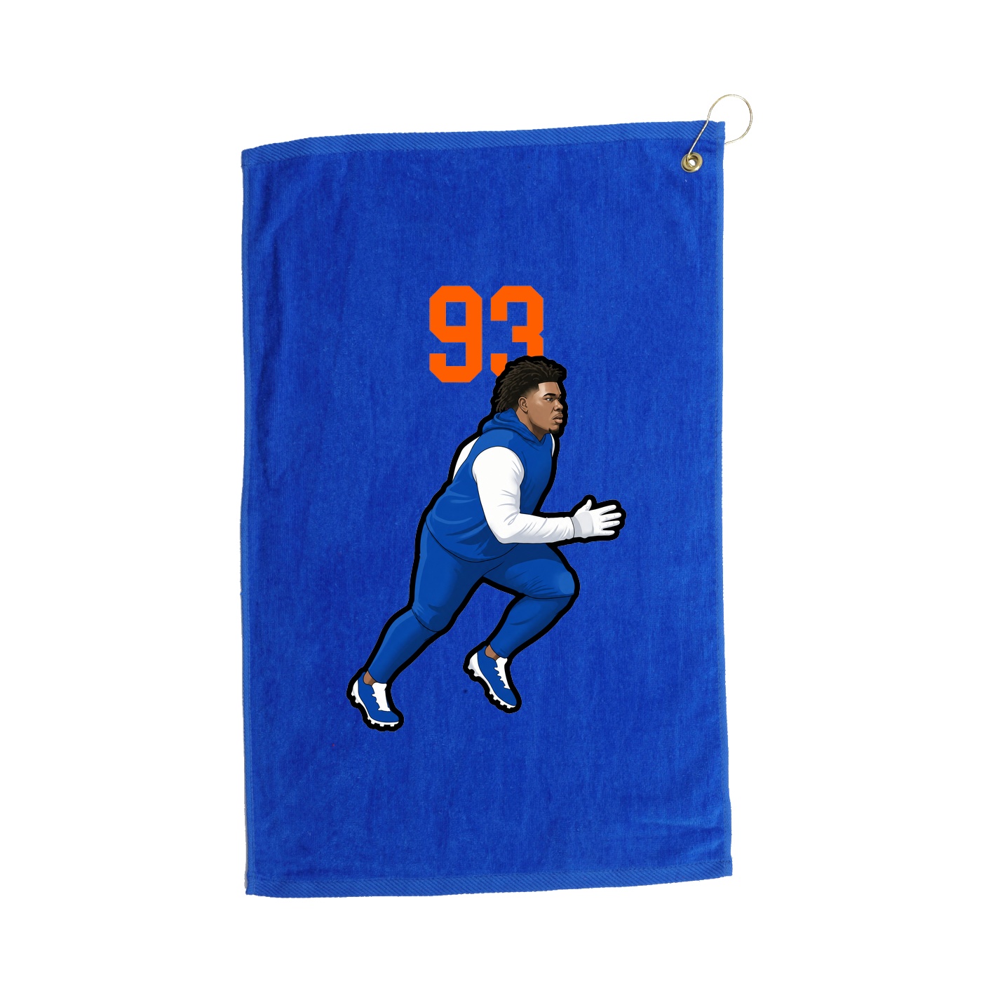 Golf Towel — Number Top in Royal