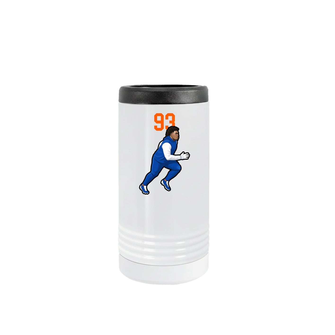 Slim Beverage Holder — Number Top in White