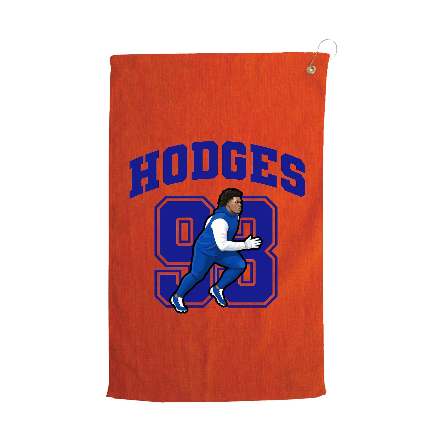 Golf Towel — Number in Orange