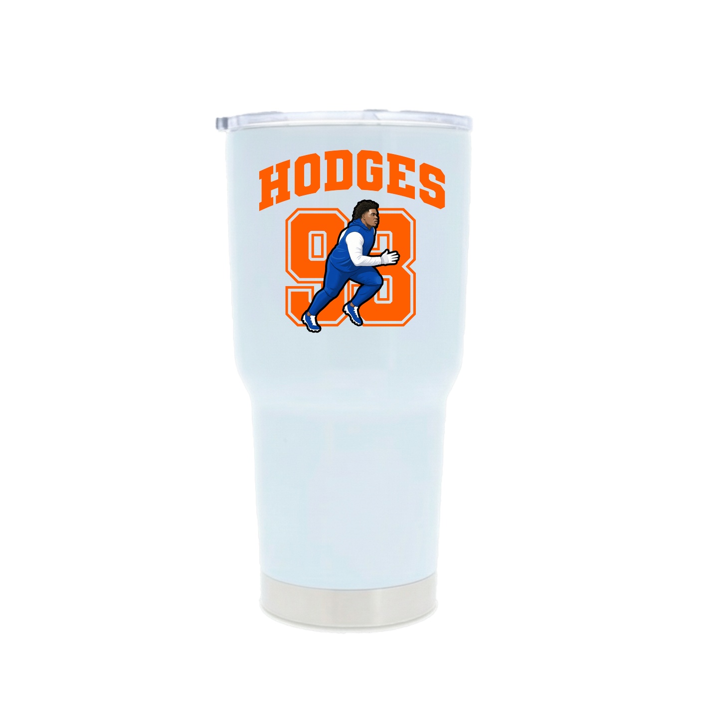 30oz Stainless Steel Tumbler — Number in White