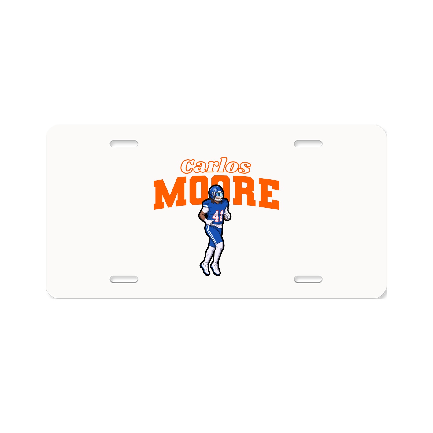 License Plate — Name Arch in Classic