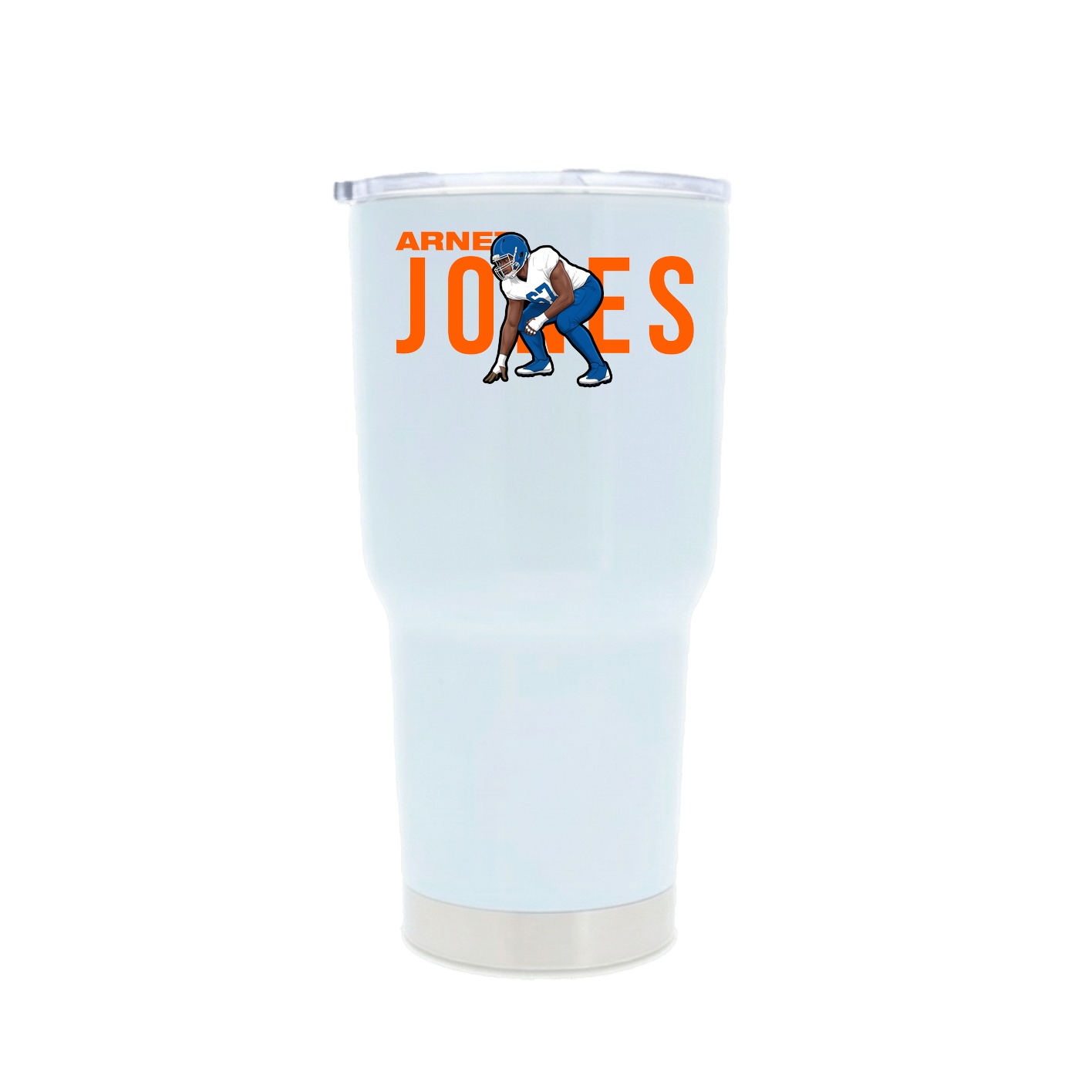 30oz Stainless Steel Tumbler — Player Name in White