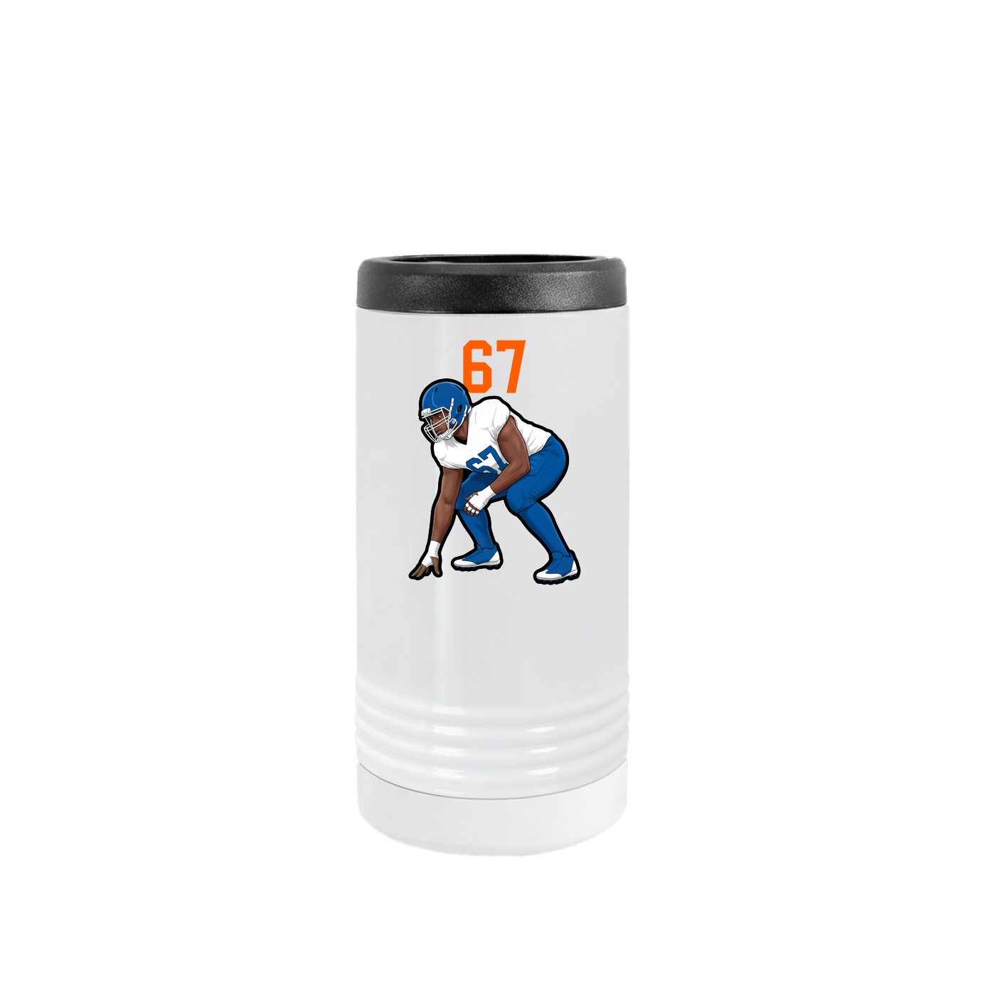 Slim Beverage Holder — Number Top in White