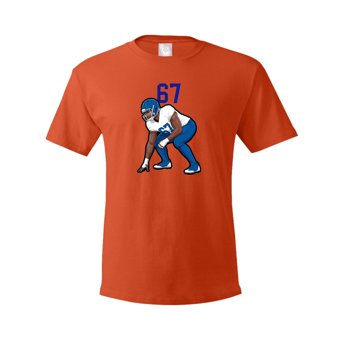 Tee — Number Top in Orange