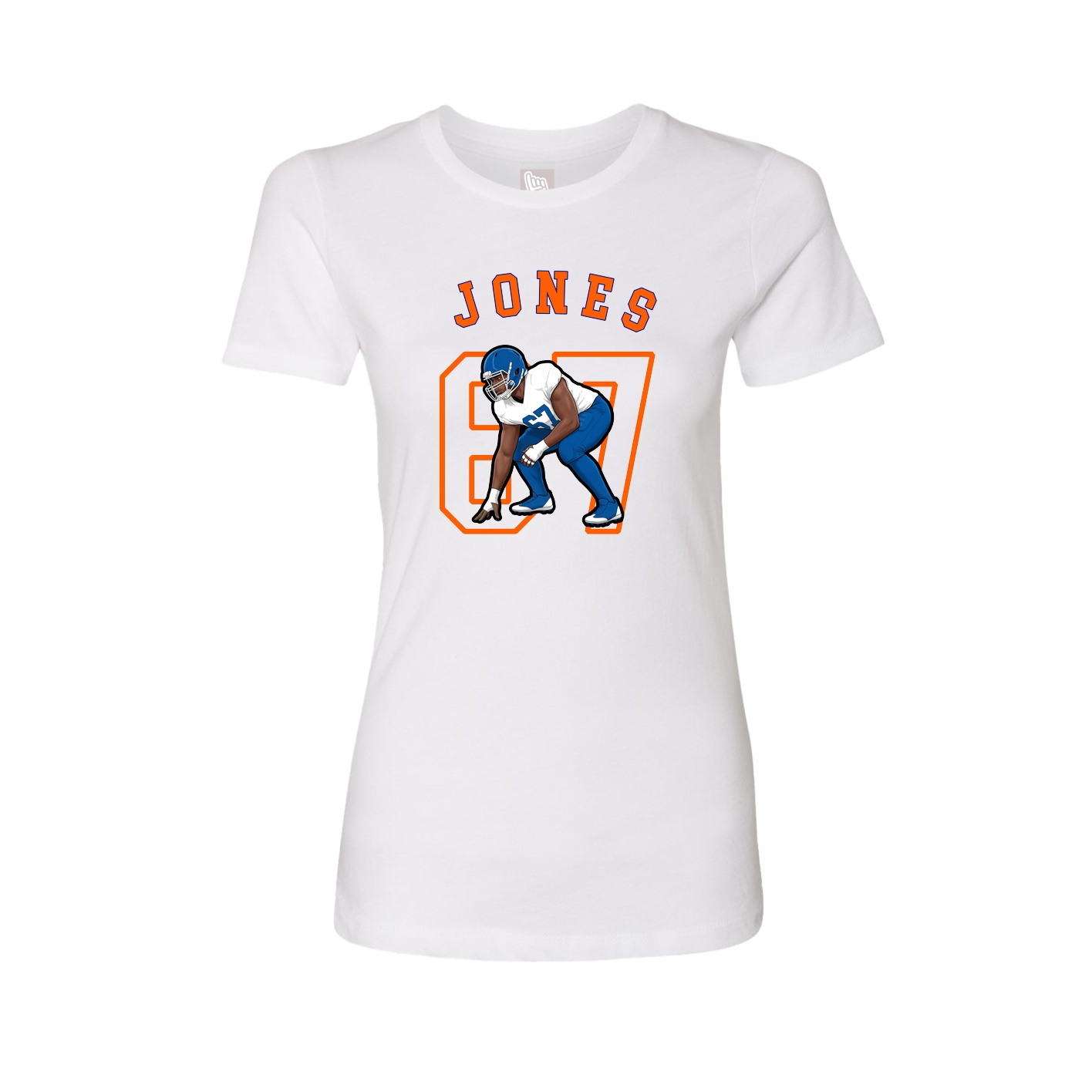 Fitted Women's Tee — Shirsey Arch in White