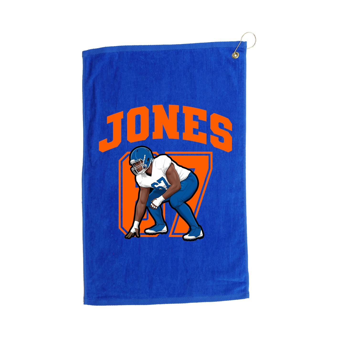 Golf Towel — Number in Royal