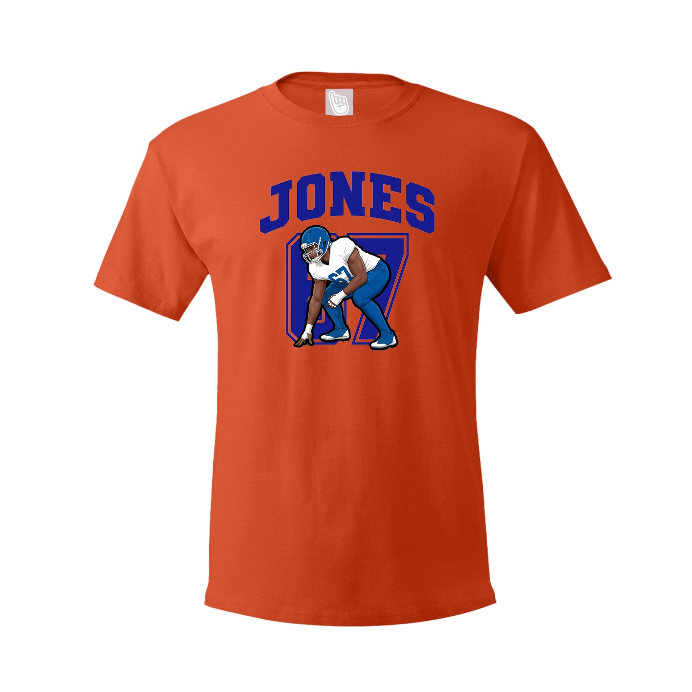 Youth Tee — Number in Orange