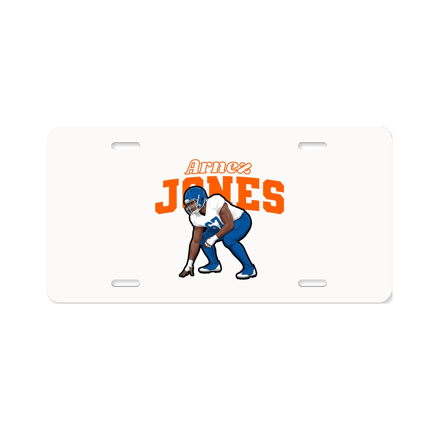 License Plate — Name Arch in Classic