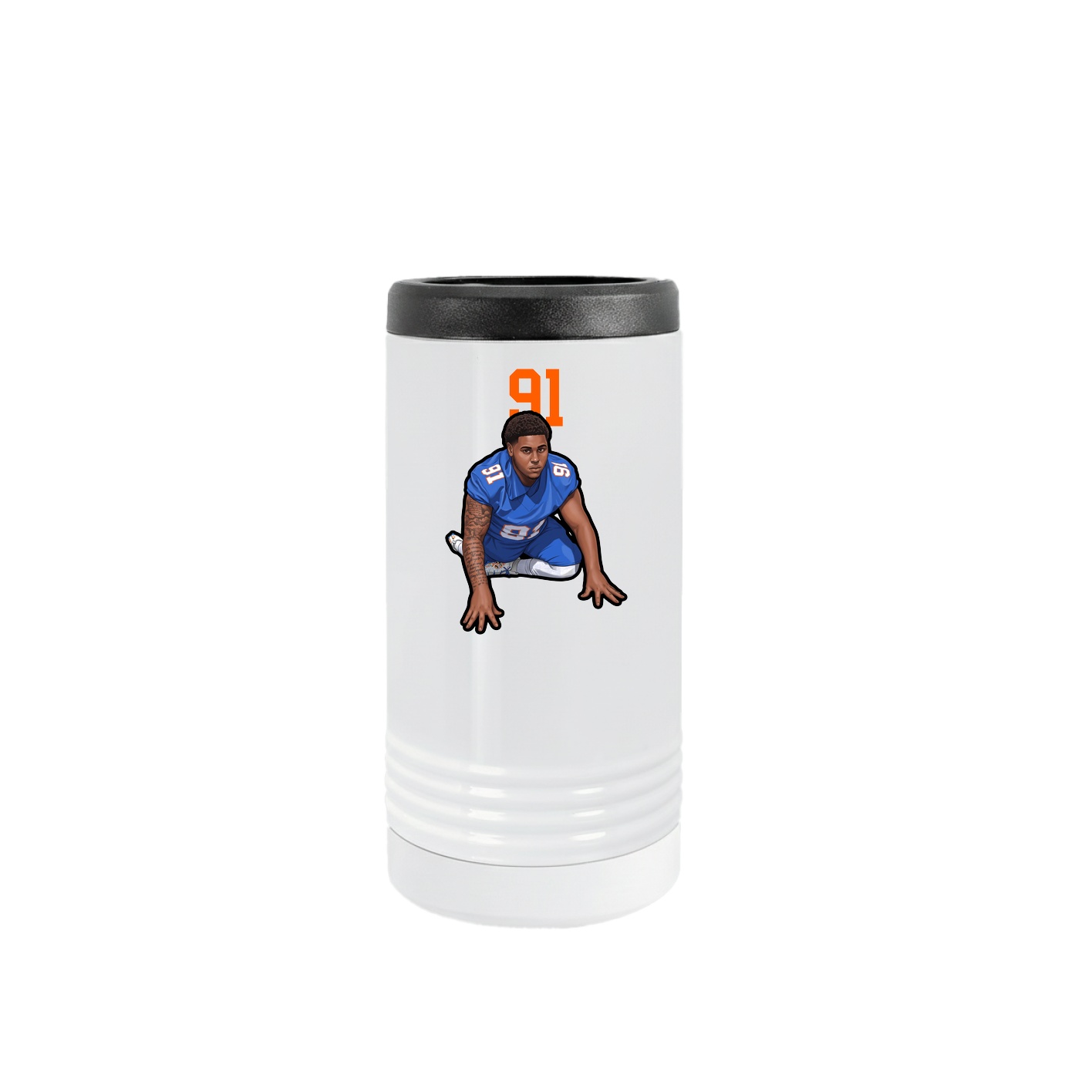 Slim Beverage Holder — Number Top in White