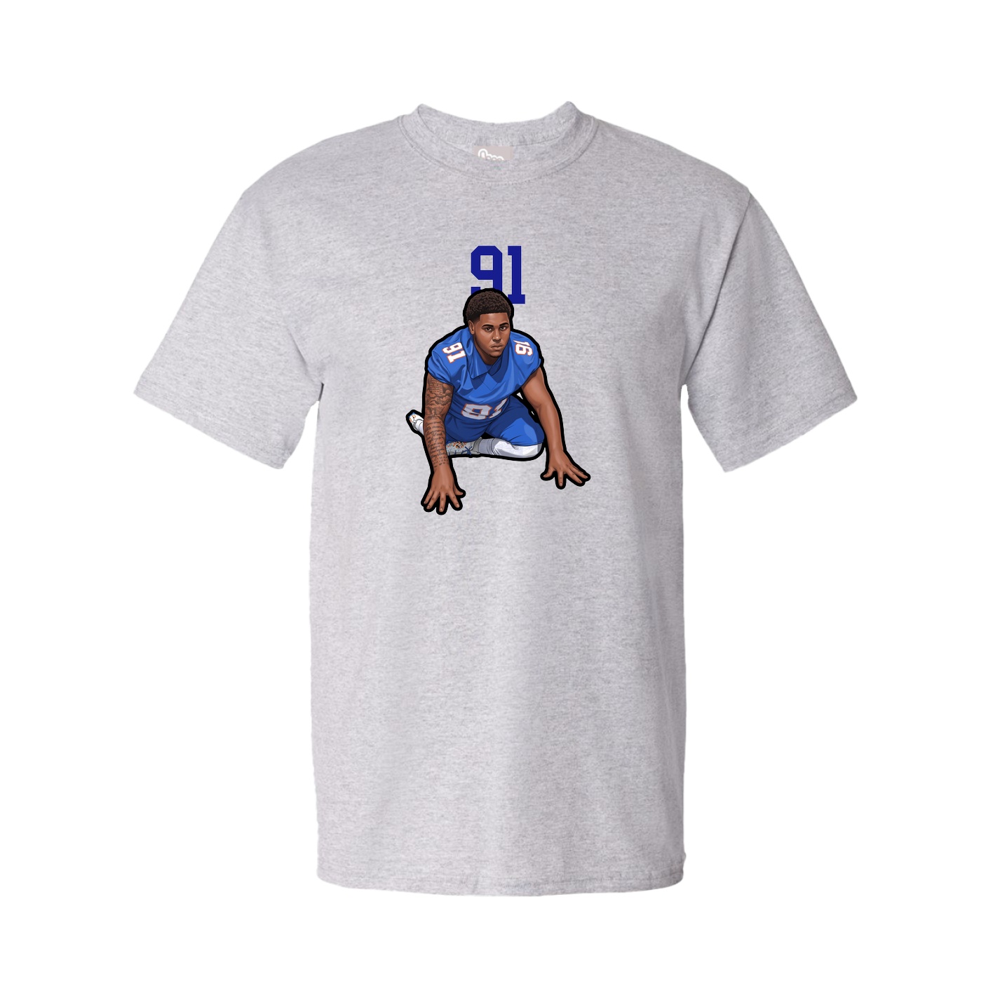 Tee — Number Top in Grey