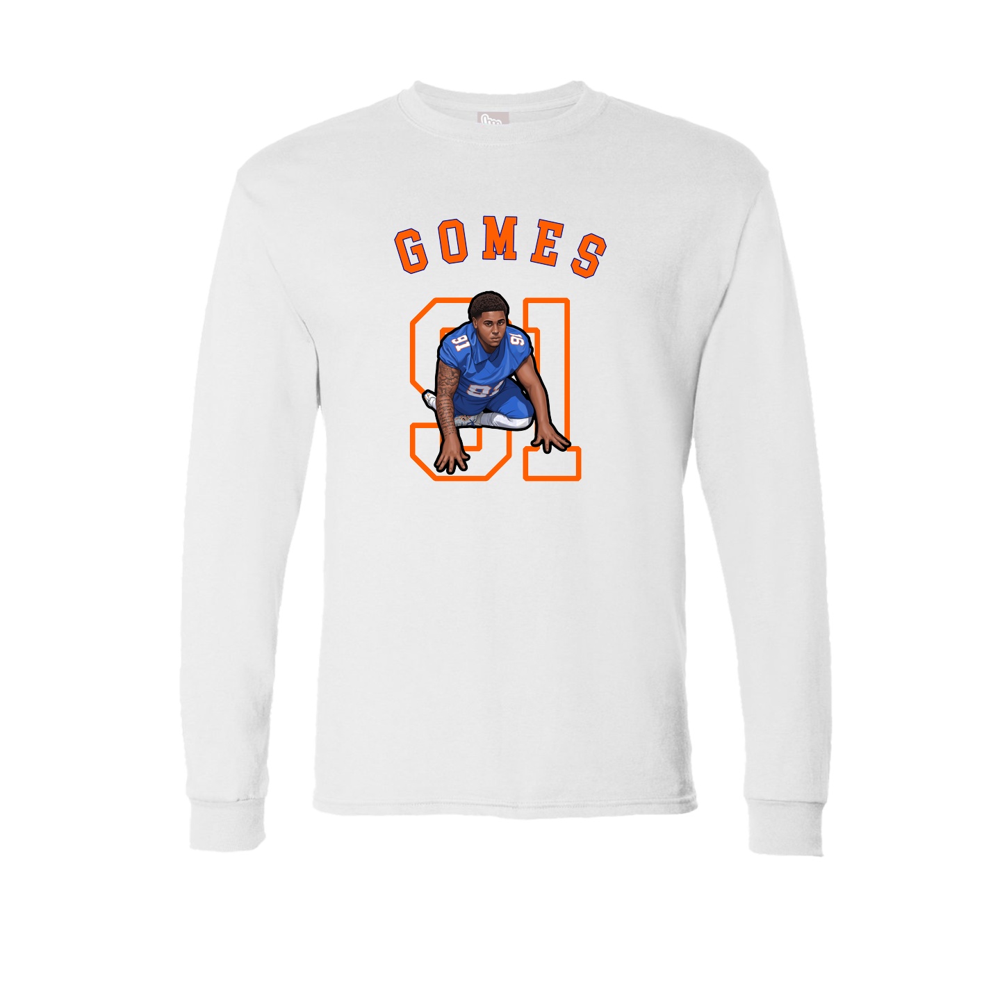 Long Sleeve Tee — Shirsey Arch in White