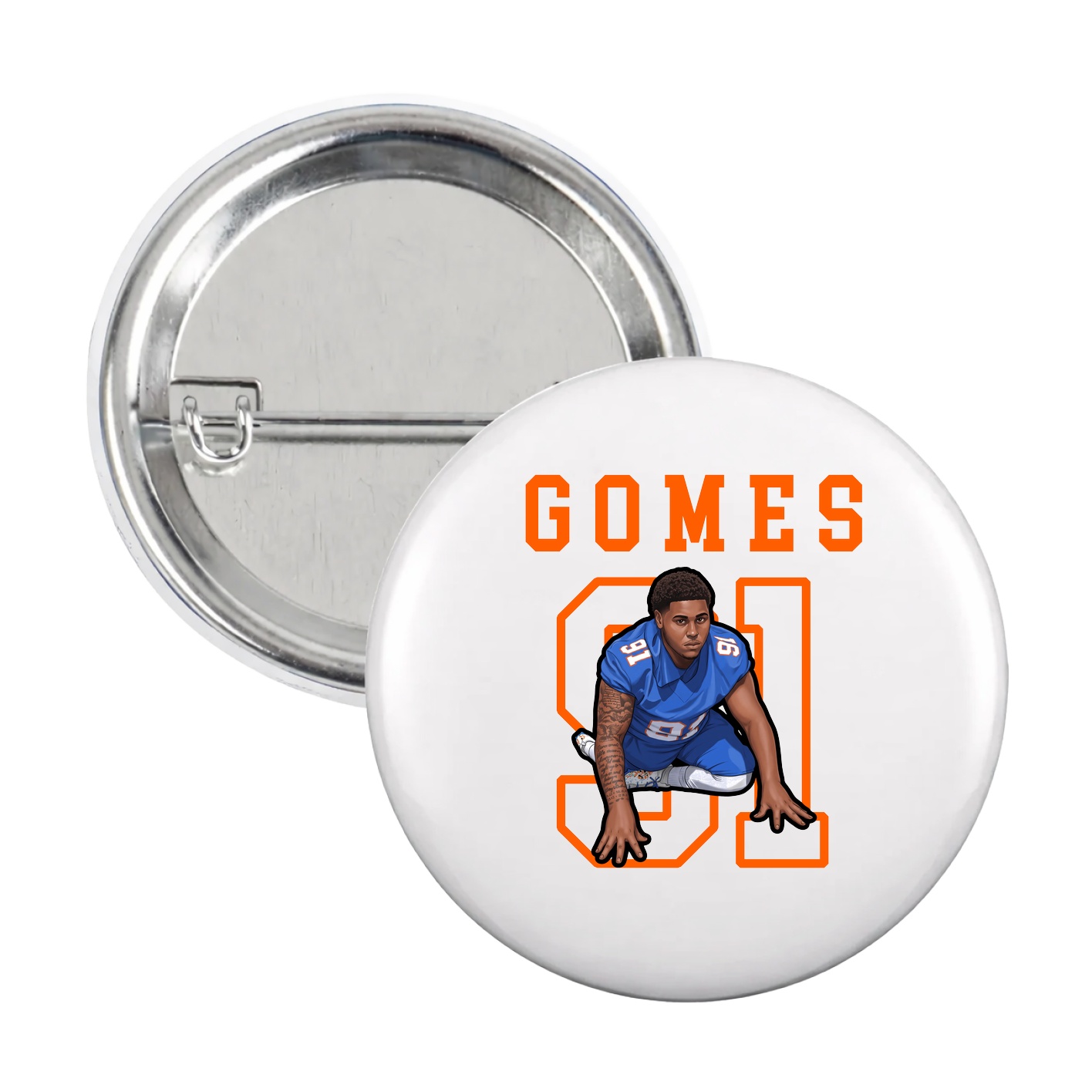 Game Day Button — Shirsey in White