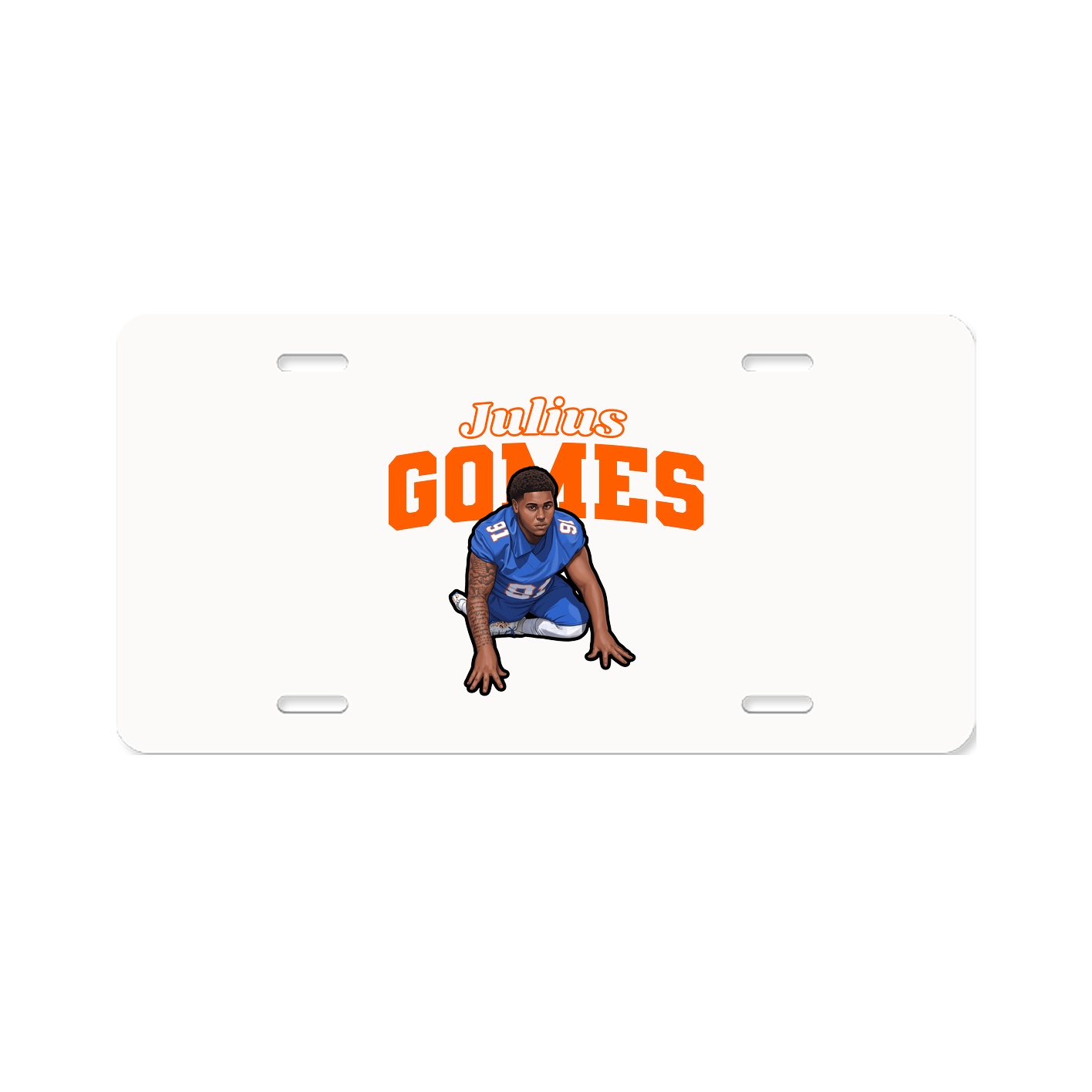 License Plate — Name Arch in Classic