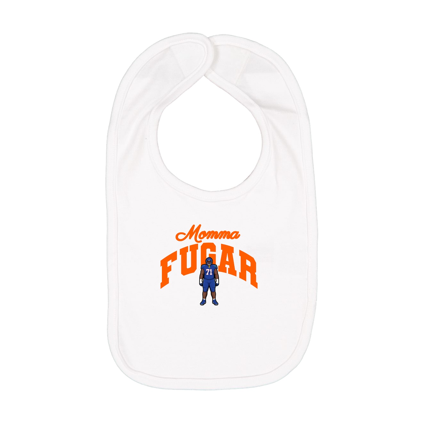 Infant Bib — Mothers Day Arch in White