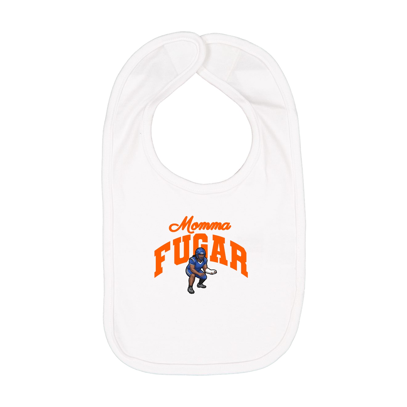 Infant Bib — Mothers Day Arch in White