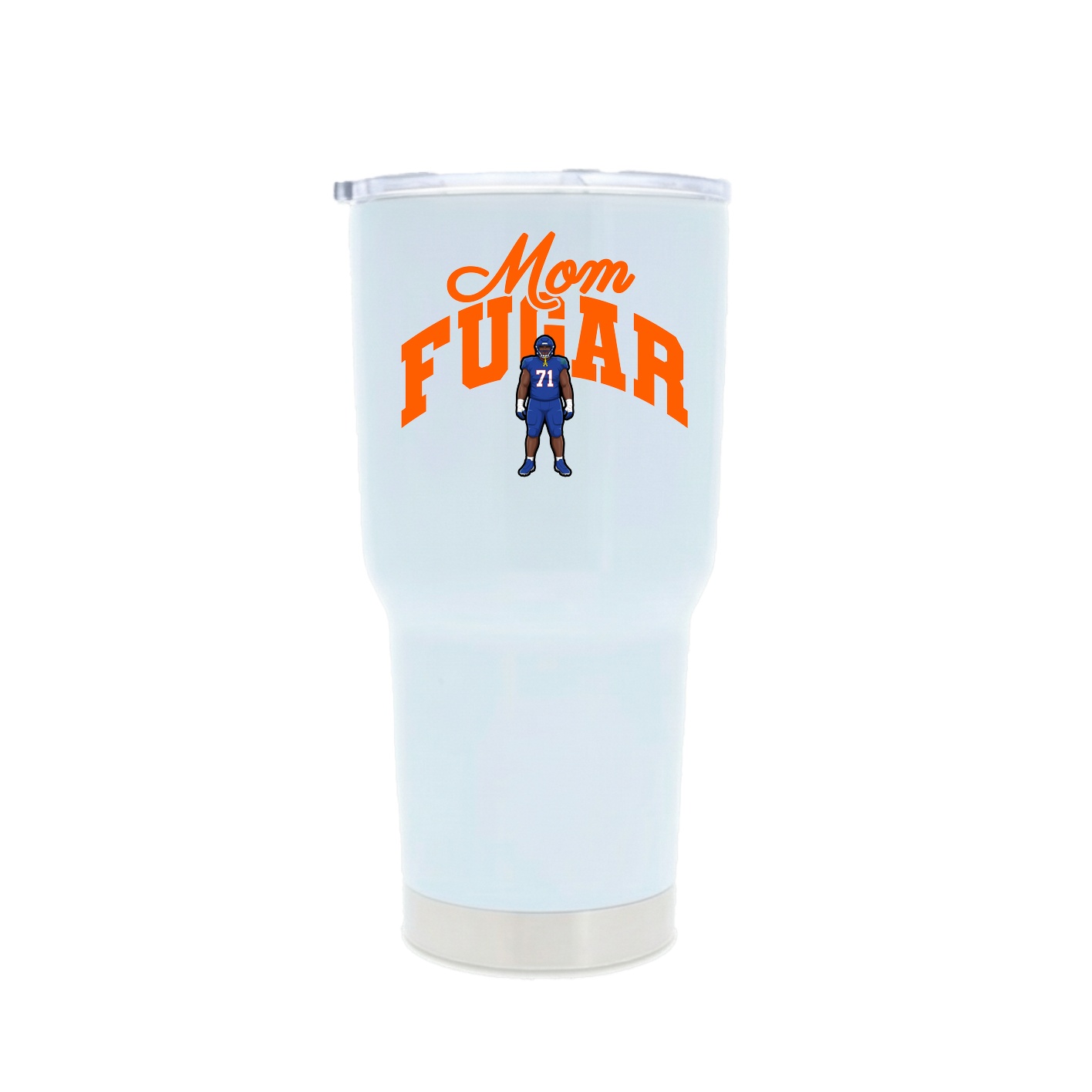 30oz Stainless Steel Tumbler — Mothers Day Arch in White
