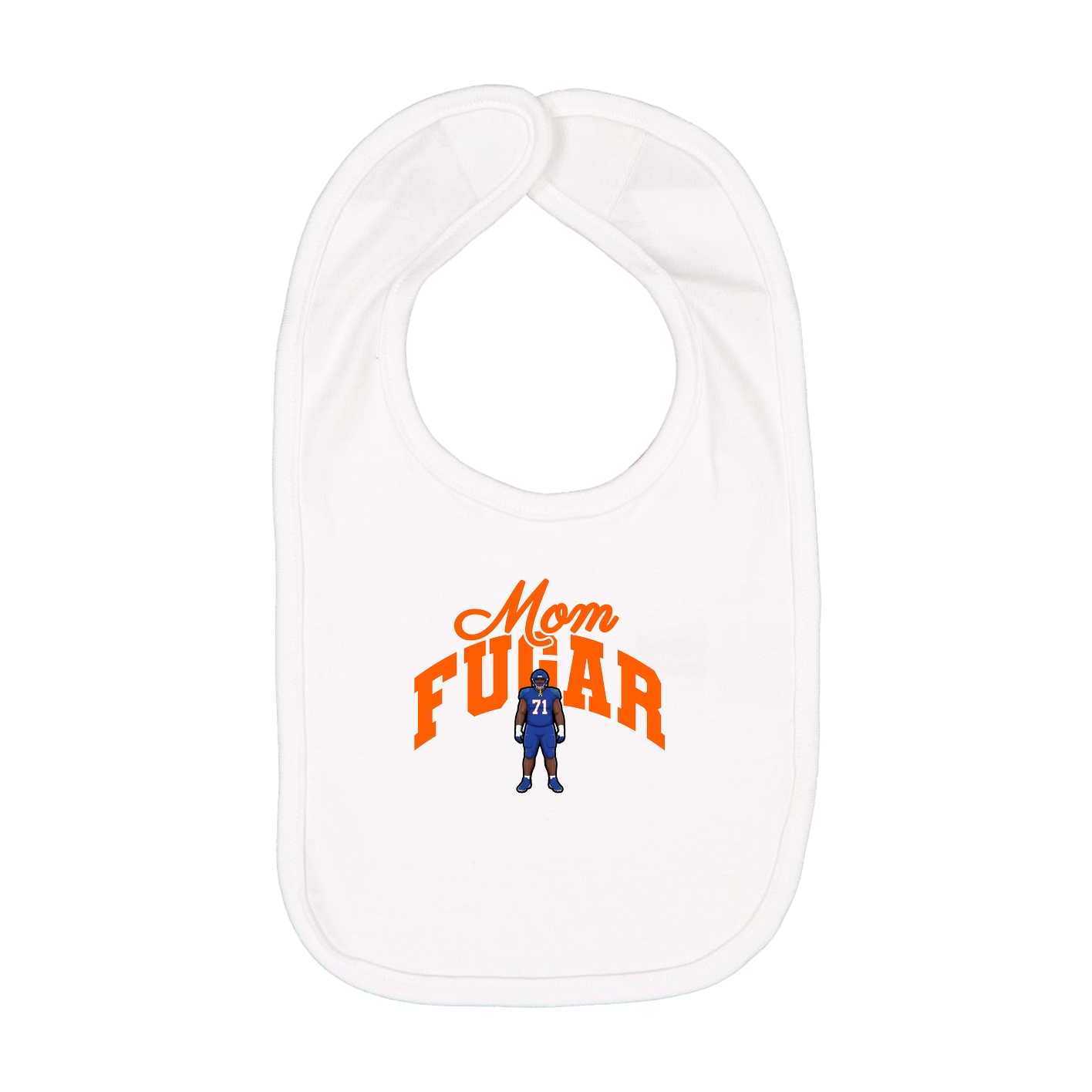 Infant Bib — Mothers Day Arch in White